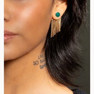 2 Pair Peter + June Earrings - hoop and gold dangle